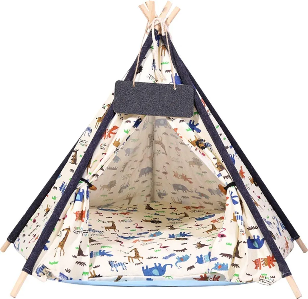 Tipi pour chien ou chat : le refuge anti-stress avec coussin confort