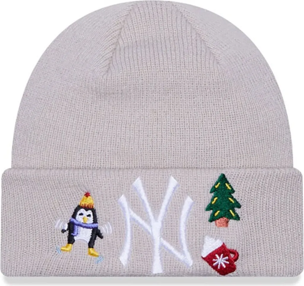 Bonnet bébé New Era MLB Festive Cuff Knit idéal pour l'hiver et le froid