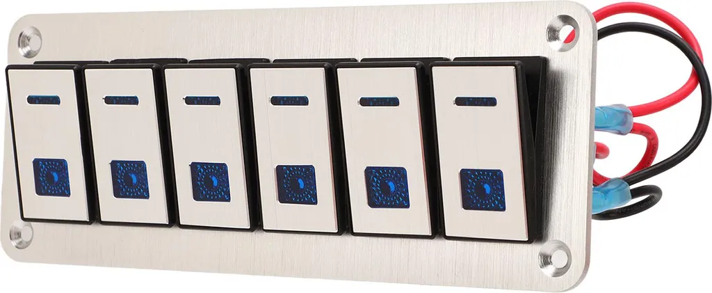 Interruttore A Bilanciere Per Barra Luminosa A LED A 5 Pin Per Tetto Dc 12v 24v Per Auto Barca Camion Luce Blu 94974707