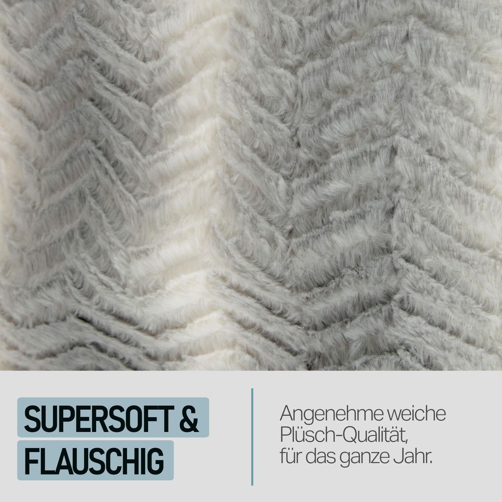 Bestlivings, coperta con cappuccio, 130 x 180 cm, marrone per