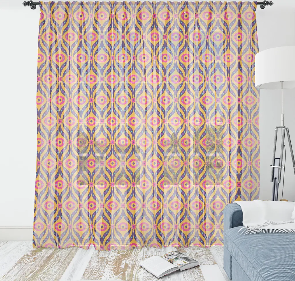 Tessuto da Parete ABAKUHAUS 240x274 cm | Arancione e Viola