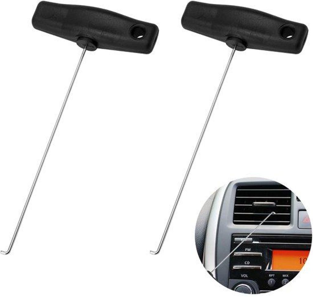 2-teiliges Werkzeug-Set, Ausbau-Schlüssel, Drehzahlmesser, für Roadster/Coupé, schwarz