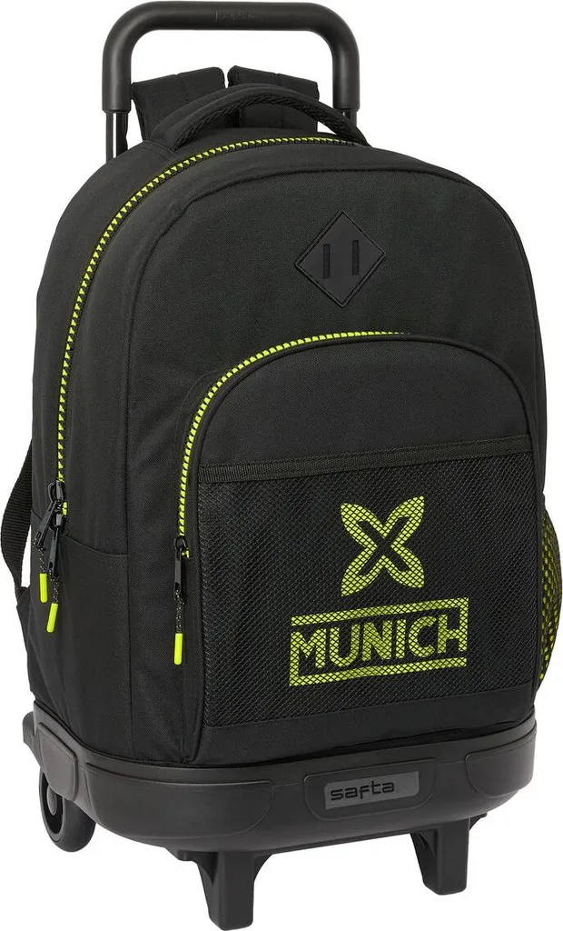 Sac à dos scolaire Munich Beat Noir - Format 33 x 45 x 22 cm ergonomique