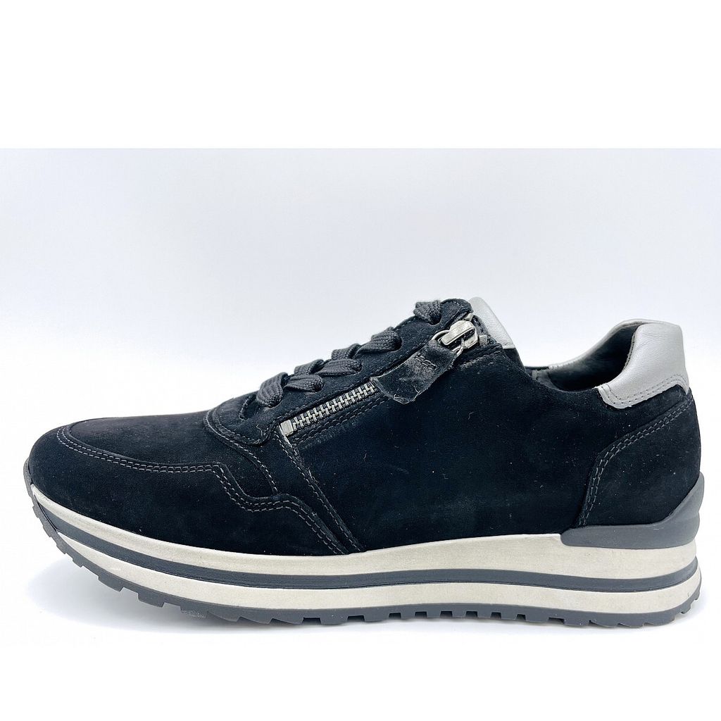 Gabor Comfort Sneaker Low Schwarz Nubukleder Größe: 38.5 Normal