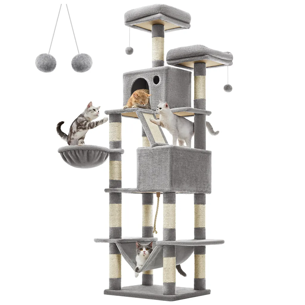 Arbre à chat stable Feandrea 206 cm XXL pour protéger vos meubles