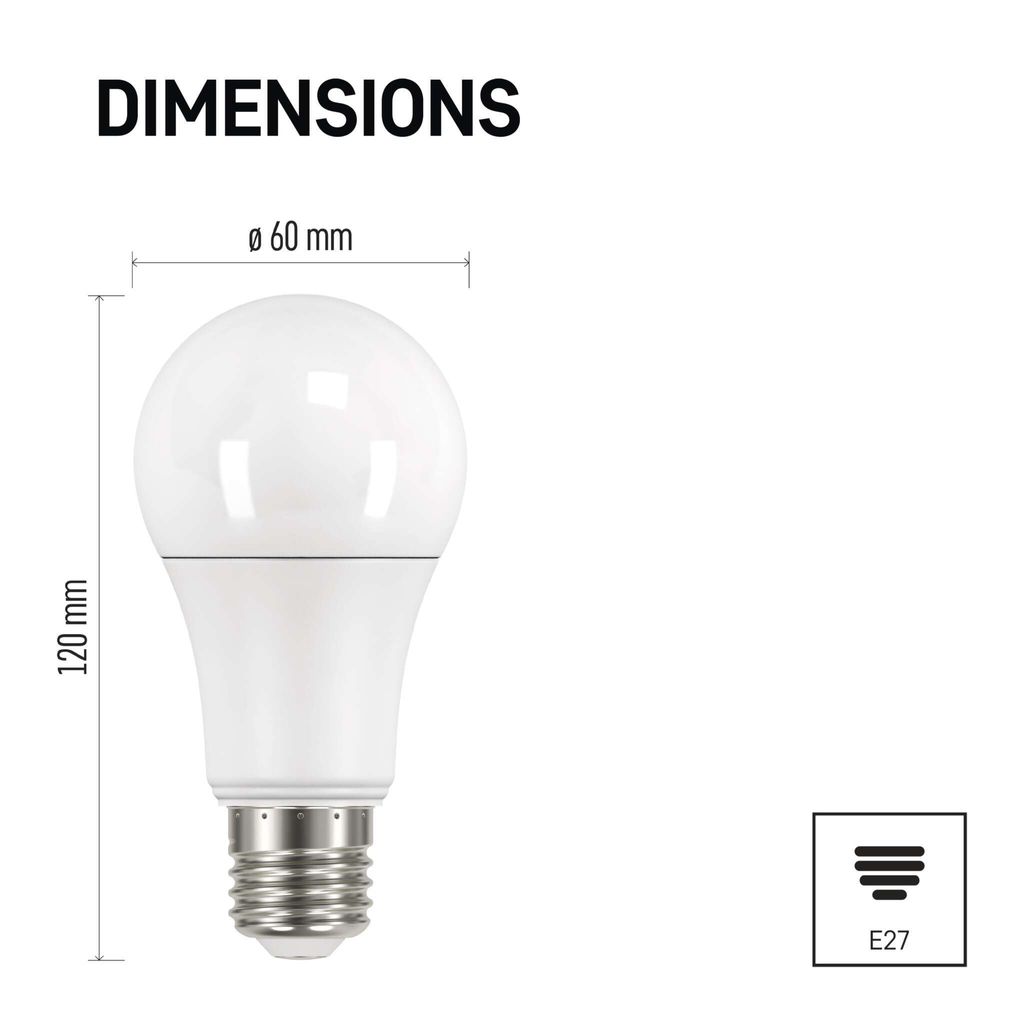 Lampadina LED E27 13 Watt Classica (1550 lumen)