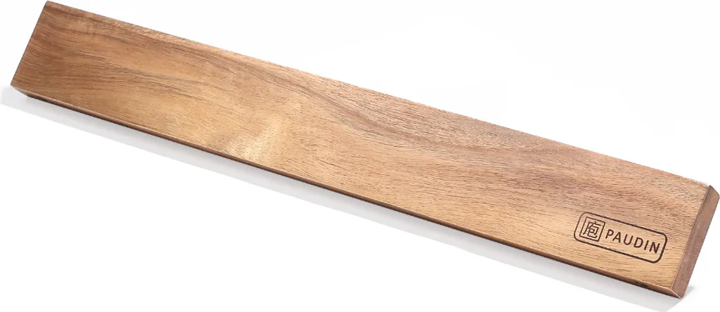 Barre magnétique porte-couteaux en bois d'acacia 45cm pour la cuisine