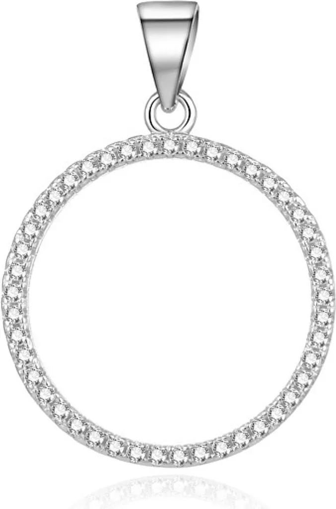 Pendente Argento e Zirconi AGH213 - Eleganza Minimalista Chic