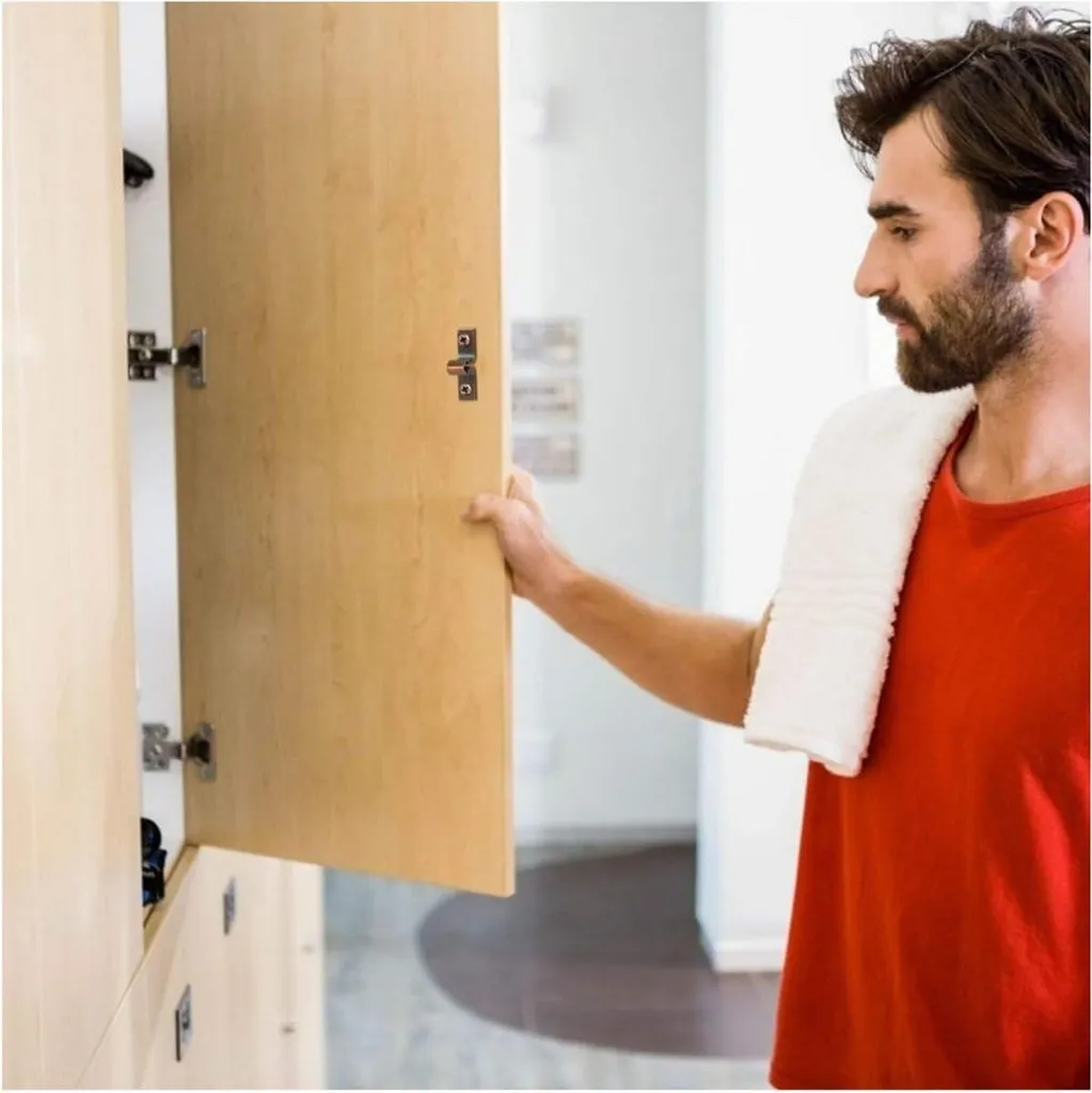 Verrouillage de porte automatique à vis en acier pour meuble de maison