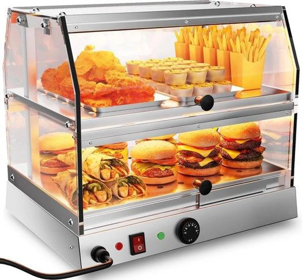 Chauffe-pizza professionnel à deux étages en acier inoxydable - Série 500