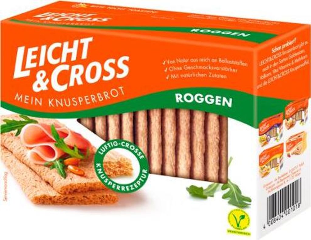 Leicht & Cross Roggen Knusperbrot 125g Produktbild 