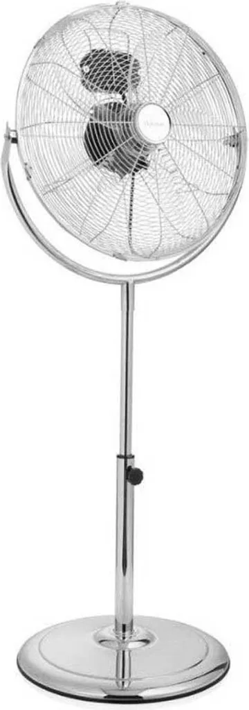 Ventilateur de sol réglable 135 cm en acier robuste avec pales de 45 cm