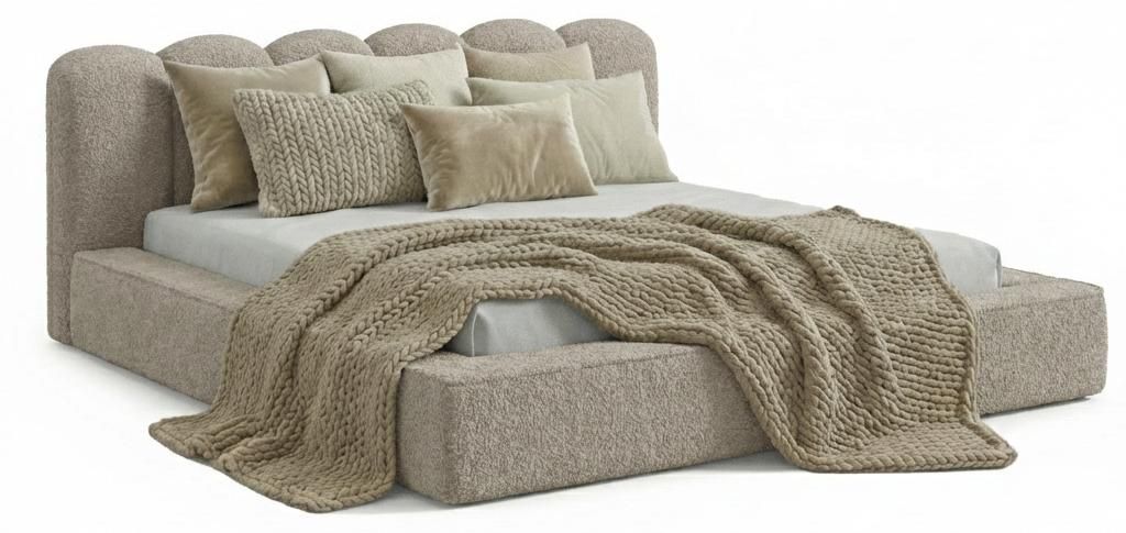 Čalouněná postel DreamLux Veneto 200 x 200 cm s roštem a Obrázek produktu  Obrázek vytvořený pomocí AI