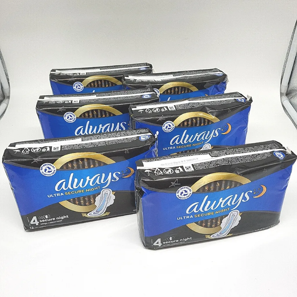 Always Ultra Secure Night Ailettes : 72 Serviettes Protection Max 9H - 5
