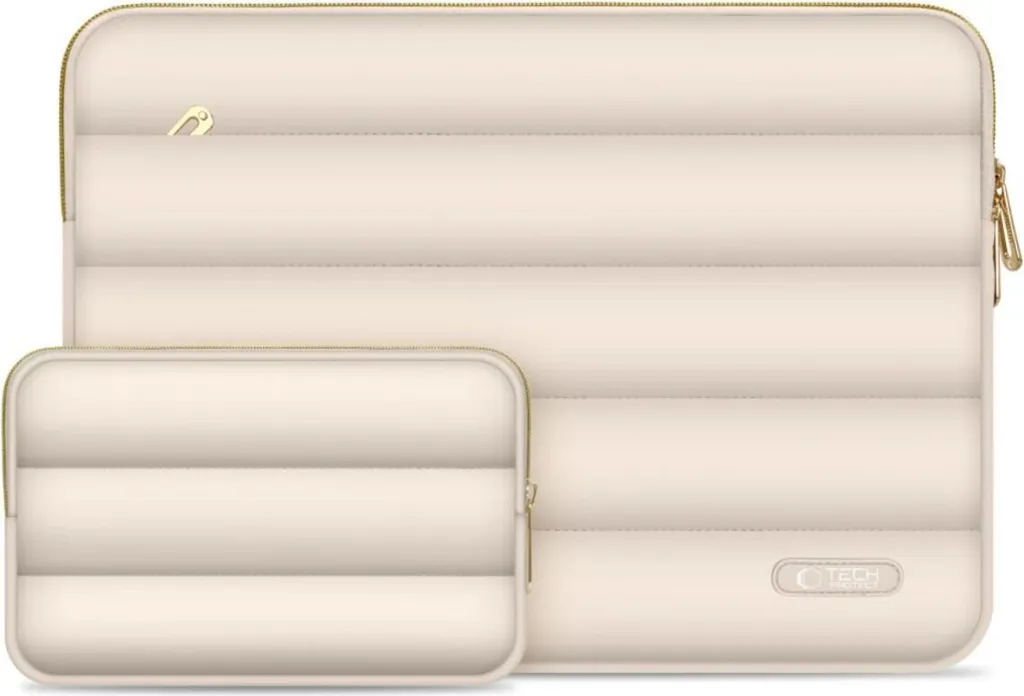 Tech-Protect Pocket Bag Laptop 13-14": Eleganza Beige Protettiva