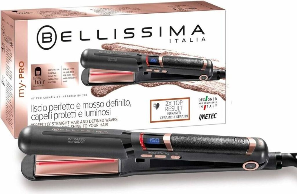 Bellissima 11948, Žehlička na vlasy, Teplé, 130 °C, 230 °C, Obrázok produktu 