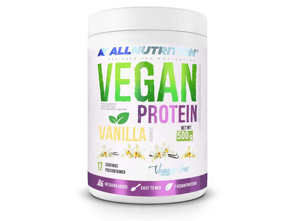 ALLNUTRITION Vegan Protein 500g Vanille Veganes Eiweiß Veganes Protein