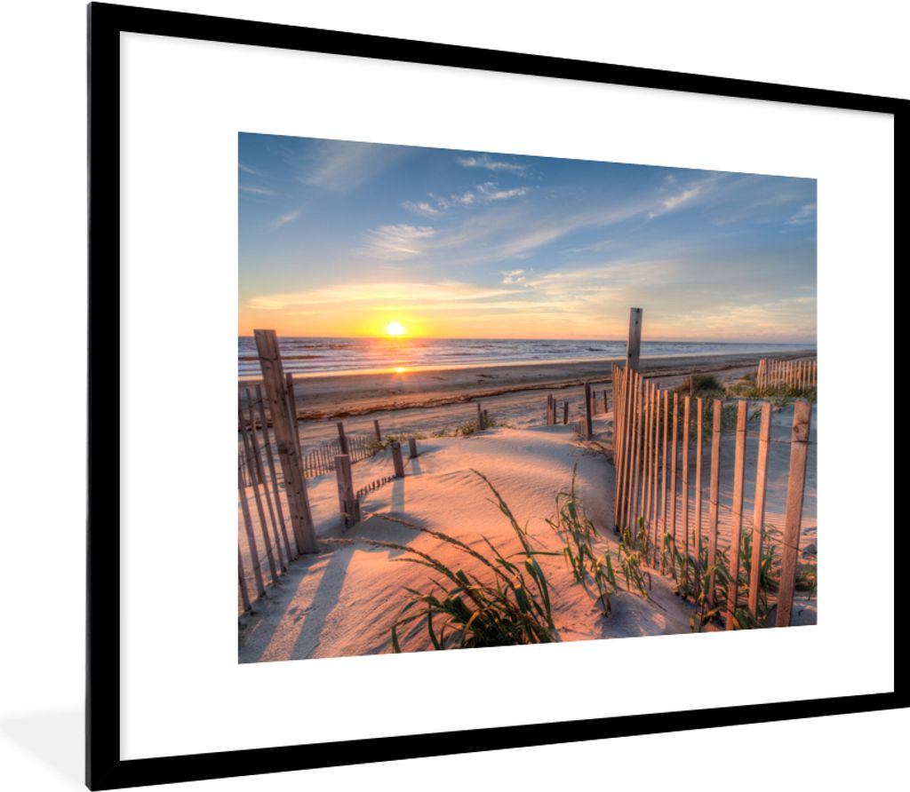 MuchoWow® Gerahmtes Poster Strand - Meer - Düne - Produktbild 