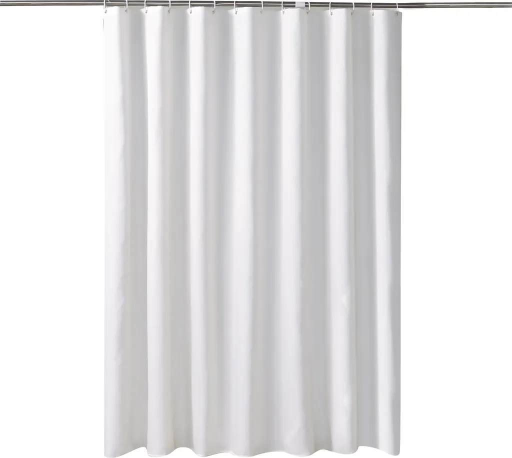 1 pz. Tenda da doccia impermeabile Divisorio da bagno Antimuffa Tende da bagno Tessuto in poliestere monocromatico Accessori
