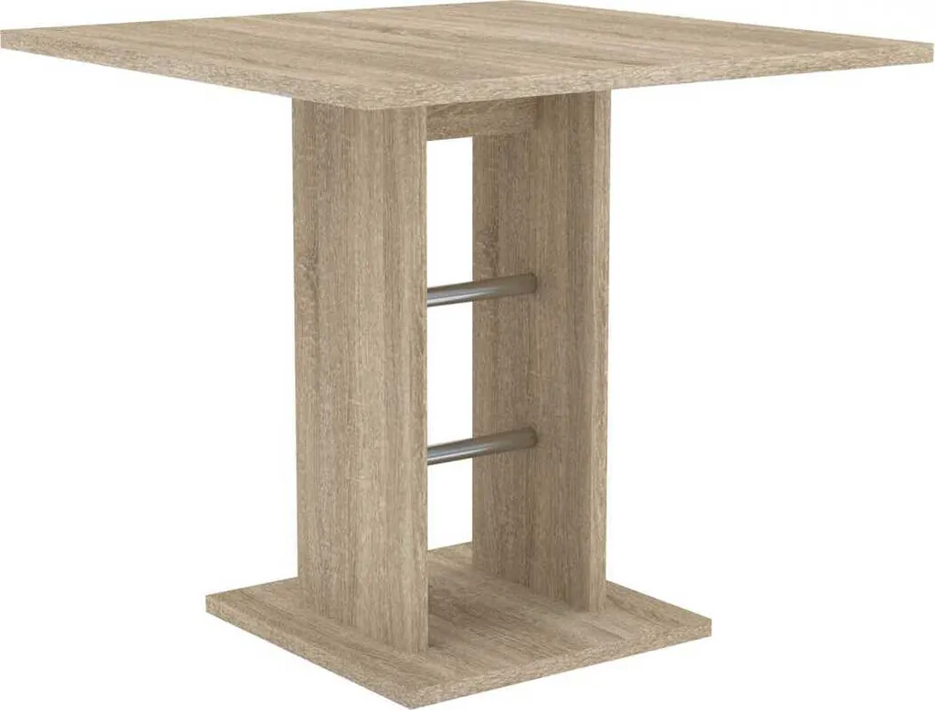 Table BEDIAS décor chêne sonoma haute résistance pour cuisine et séjour
