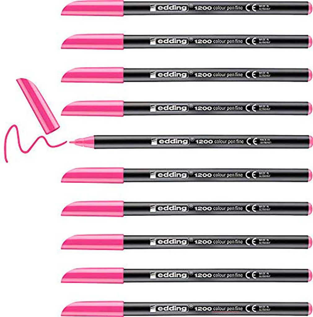 Edding 1200 Rosa Etikettierer (10 Stück)