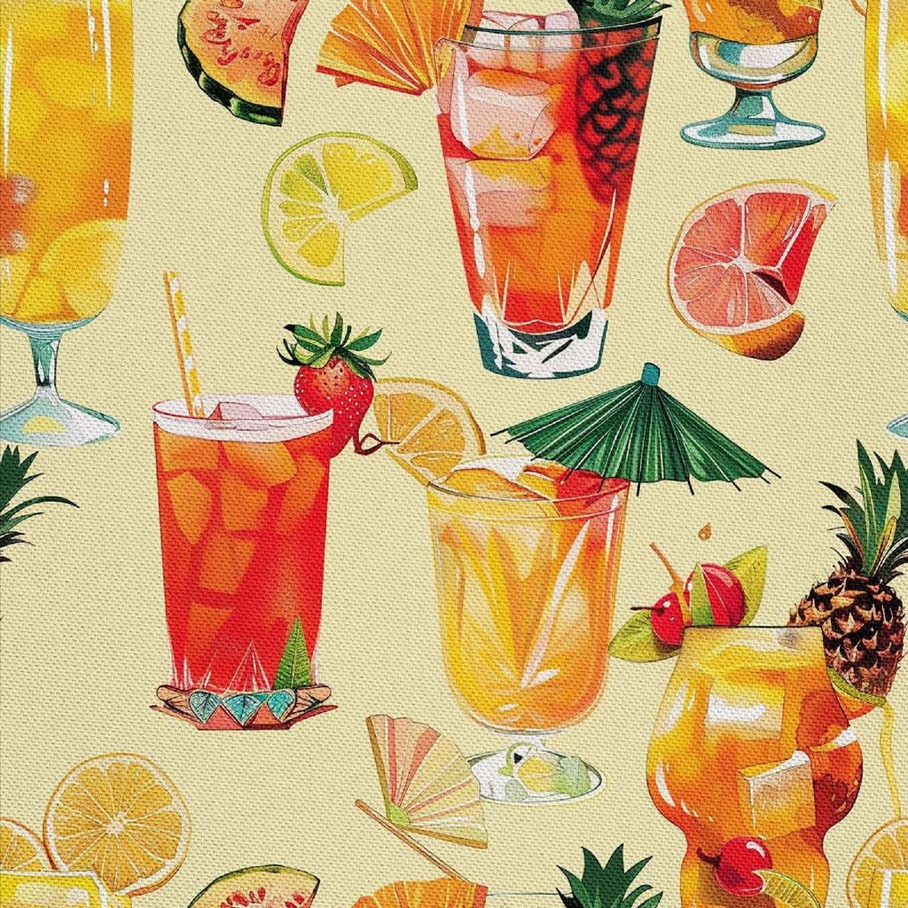 OUTDOOR DEKOSTOFFE OXFORD - Motiv Cocktail | DX8383