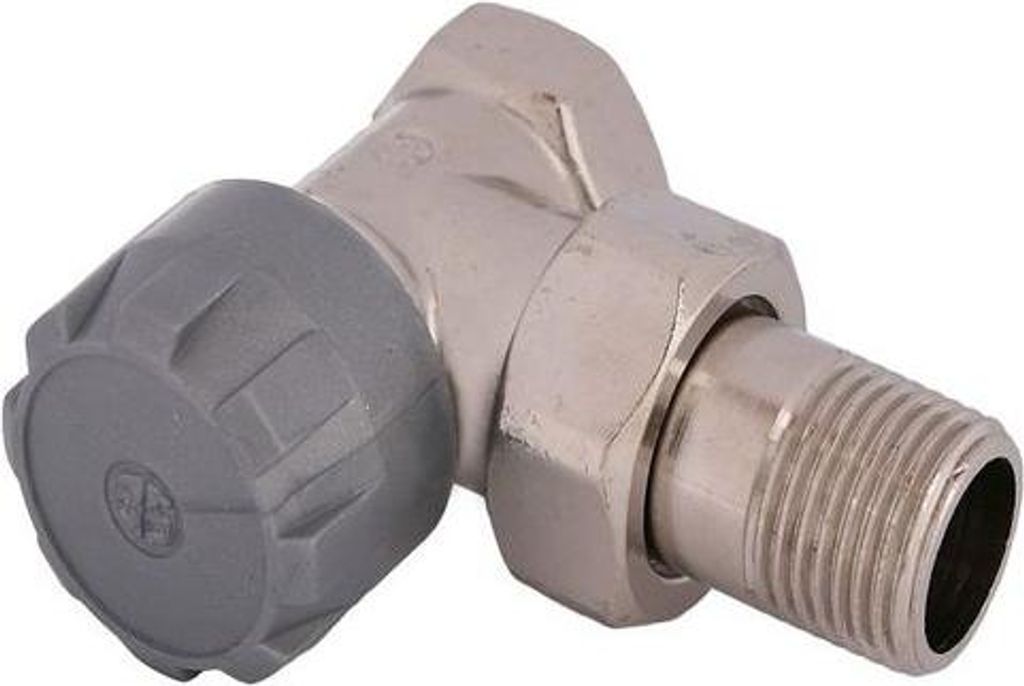 Js Thermostatventil Standard Eckform,Dn10,3/8",Vernickelt