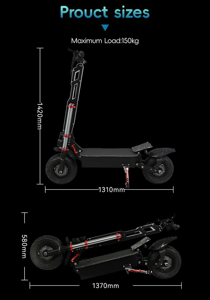 DUOTTS K8Elektroroller E-Scooter E-roller 12 Zoll Off-Road Produktbild 8