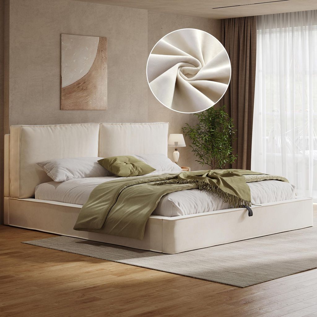 Letto imbottito idraulico Flieks 180x200 cm con Immagine del prodotto 