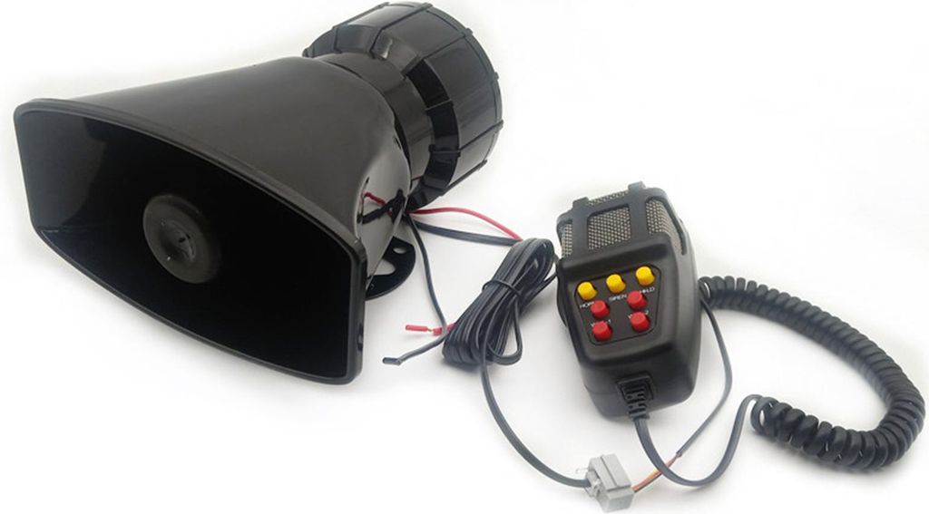 2V 100W Auto Laute Sirene Alarm Horn Warnung Lautsprecher Handheld Megaphon 7 Töne Wasserdicht Quadratischen Mund