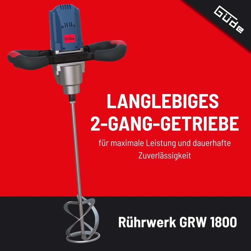 GÜDE Rührwerk Rührgerät GRW 1414.1 Mörtelrührer | Gartengeräte GÜDE Rührwerk Rührgerät GRW 1414.1 Mörtelrührer | Gartengeräte