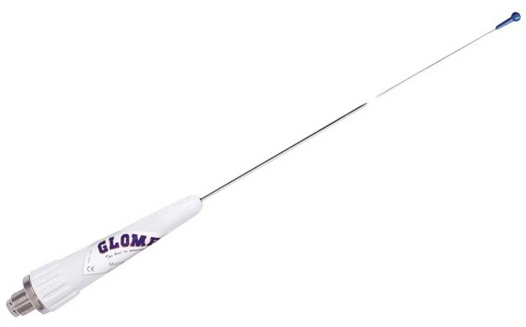 Antena VHF de fibra de vidrio Glomex Ra112, color blanco. Imagen del producto 