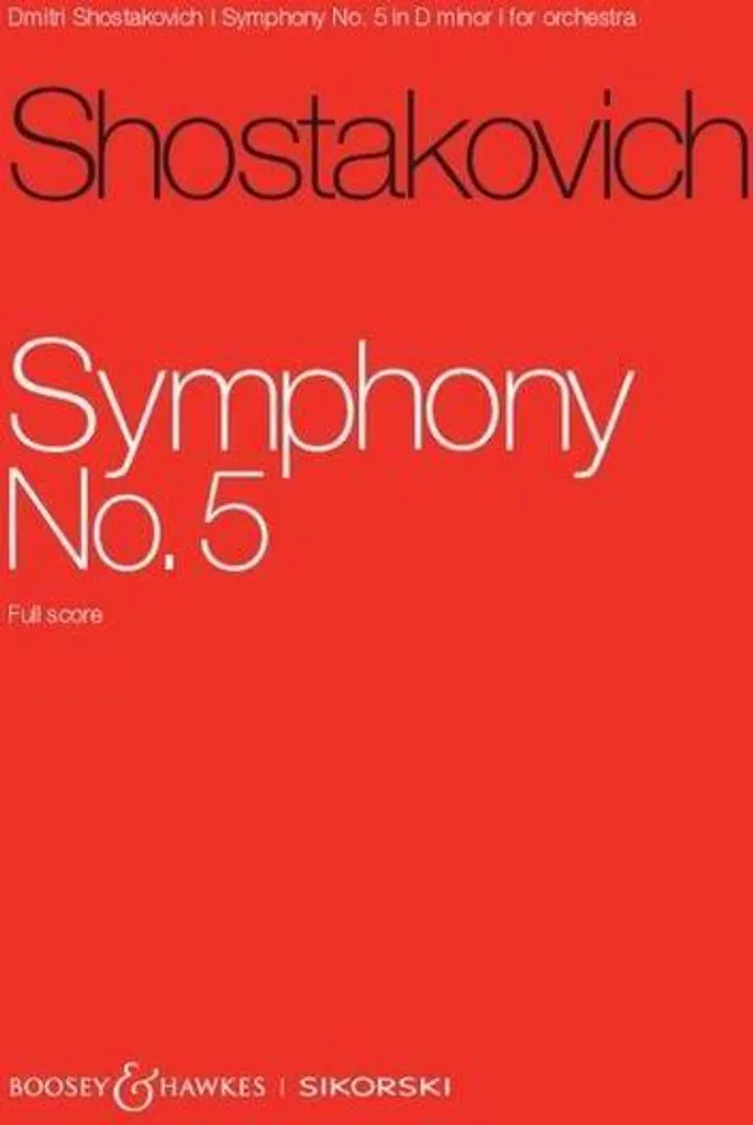 Sinfonie Nr. 5 Partition Grand Format Lecture Facile pour Chef d'Orchestre