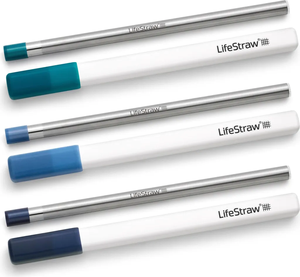 LifeStraw Sip Pack 3 Cannucce Acciaio Inox Filtro Acqua Viaggio