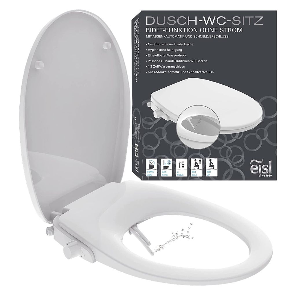 WC-Sitz ohne Deckel Toilettensitz-Auflage,Thermoplast Farbe weiß ohne Zubehör 