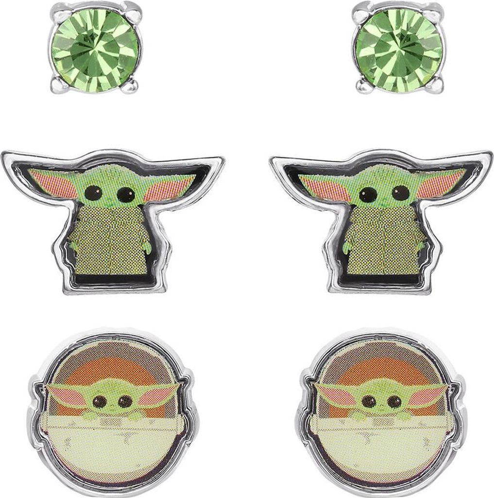 Peers Hardy - Zestaw Kolczyków Star Wars Baby Yoda, 3 pary Produktbild 