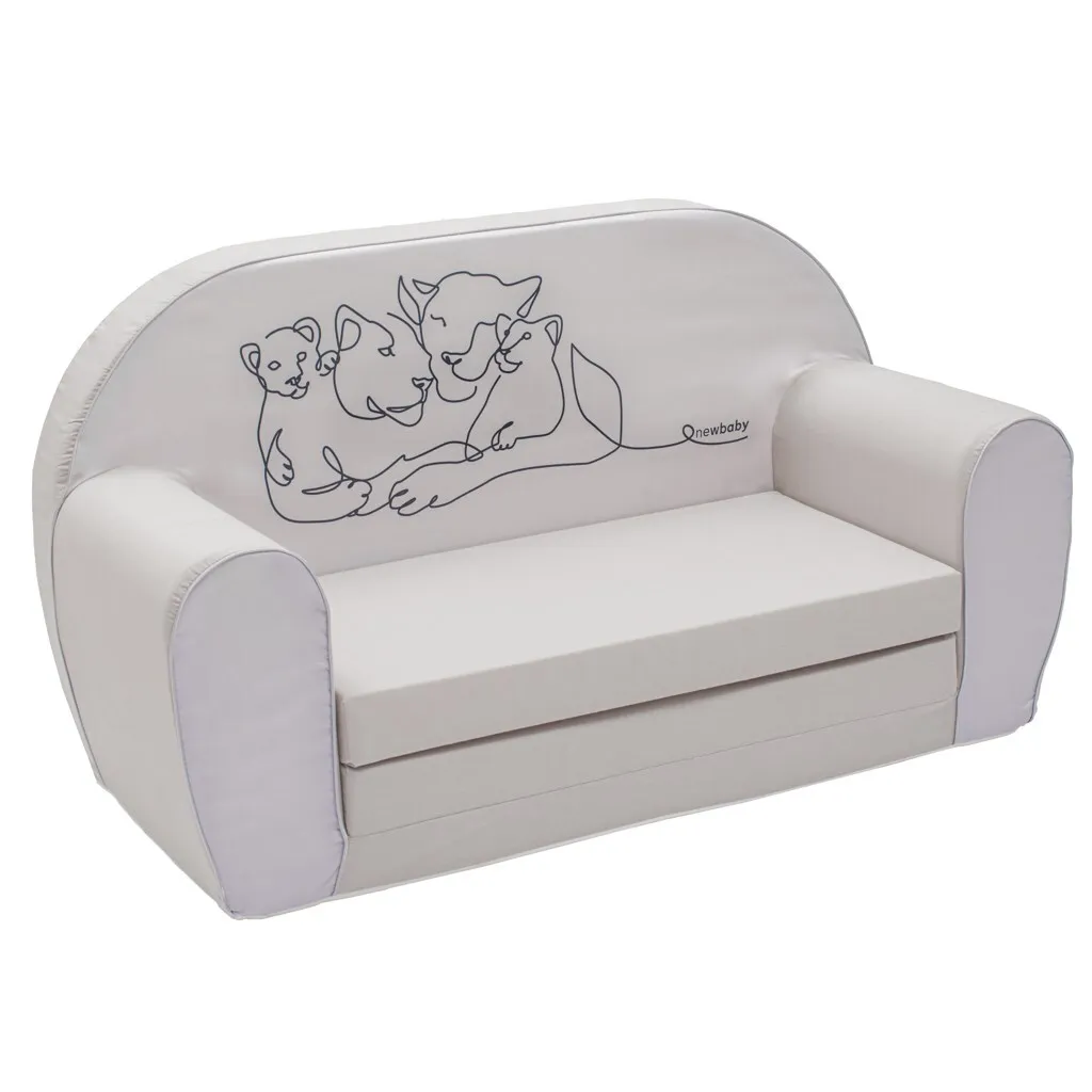 Chauffeuse convertible pour enfant et canapé lit New Baby motif Lion