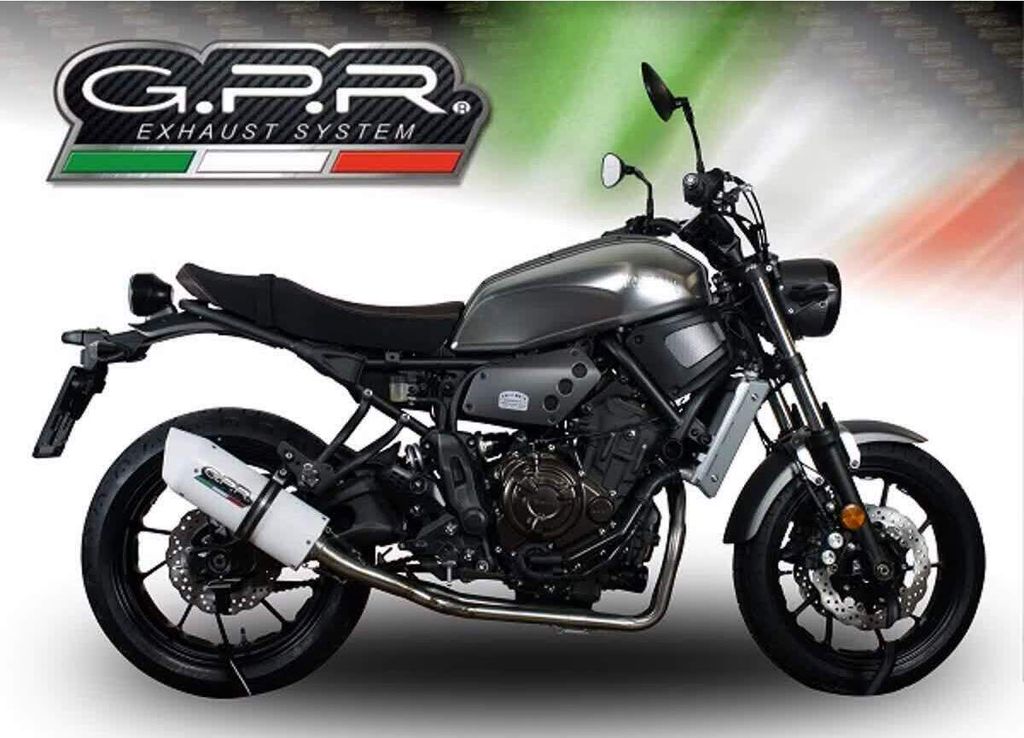 Vollständige GPR Albus Evo4 Auspuffanlage mit Katalysator für Yamaha XSR 700 2021-2024