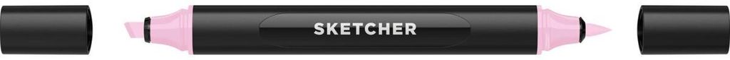 Molotow Twinmarker Sketcher brush+chisel P 150 fuchsia pink