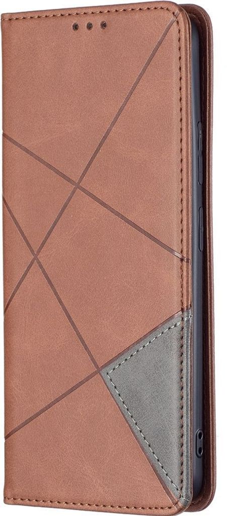 Mobigear Rhombus Slim Xiaomi Redmi Note 11T Hülle Klapphülle - Braun