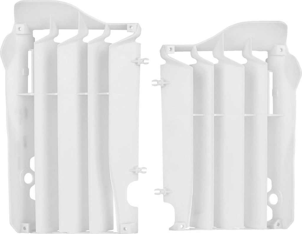 Kühlerabdeckungen (Gitter - Komplett) Für Honda Crf 250R '14-'15 Farbe Weiss