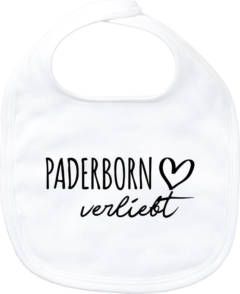 Huuraa Baby Lätzchen Paderborn verliebt White Klettverschluss Baumwolle Latz Geschenkidee