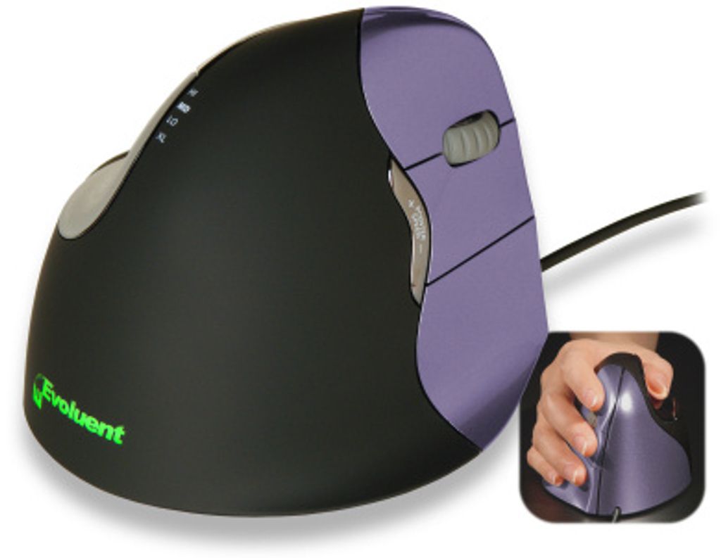 Evoluent Maus VerticalMouse 4 Rechts Small bl/purple retail Obrázok produktu 