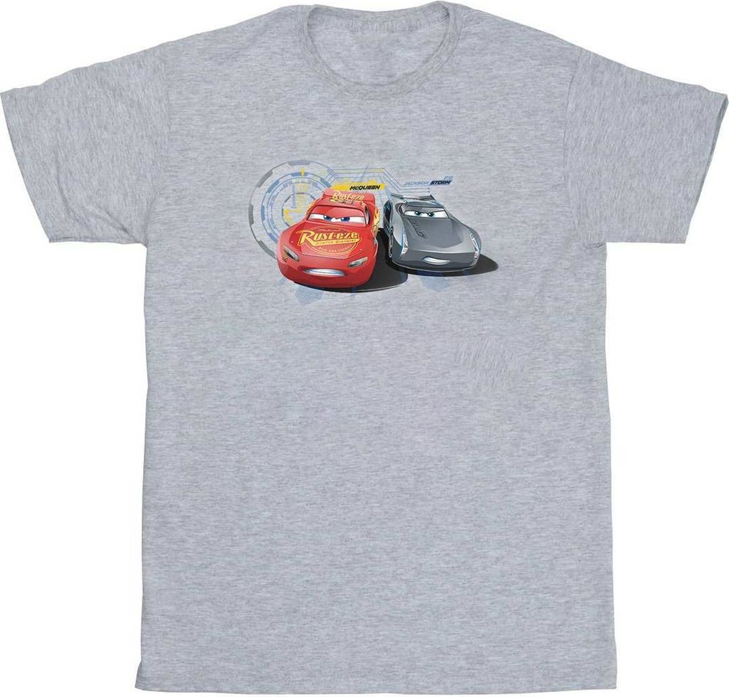 Disney - "Cars Lightning Vs Storm" T-Shirt für Herren BI17564 (M) (Grau)