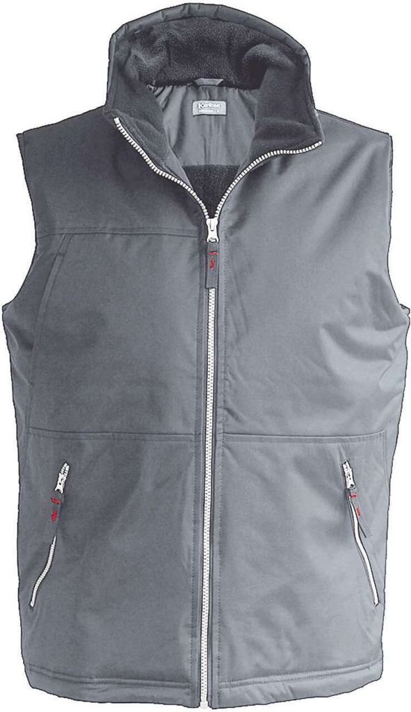 Kariban Herren Thermoweste Outdoorkleidung Weste Wind-Wasserabweisend, Größe:XL, Farbe:Convoy Grey