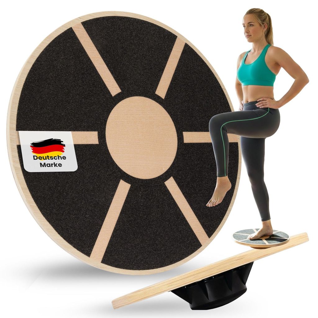 Therapie Kreisel Balance Board aus Holz Produktbild 