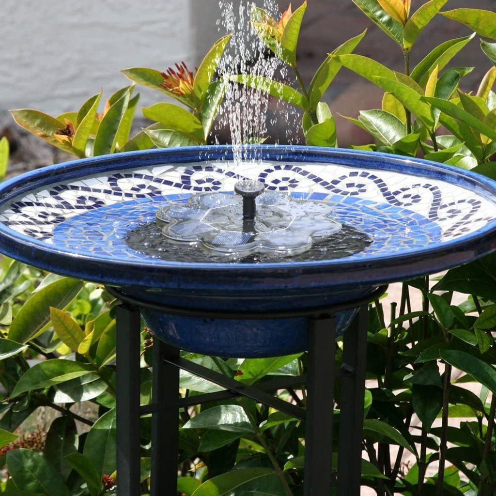 1.5W Solarpumpe Springbrunnen Teichpumpe Brunnen Fontäne Gartenteich Wasserspiel 