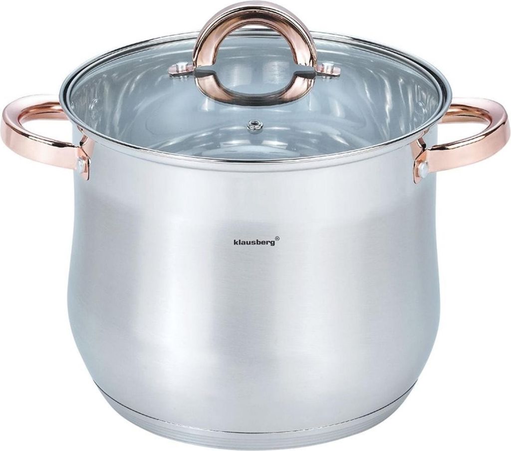 KLAUSBERG Kochtopf 22cm 7L Edelstahl Roségold Produktbild 