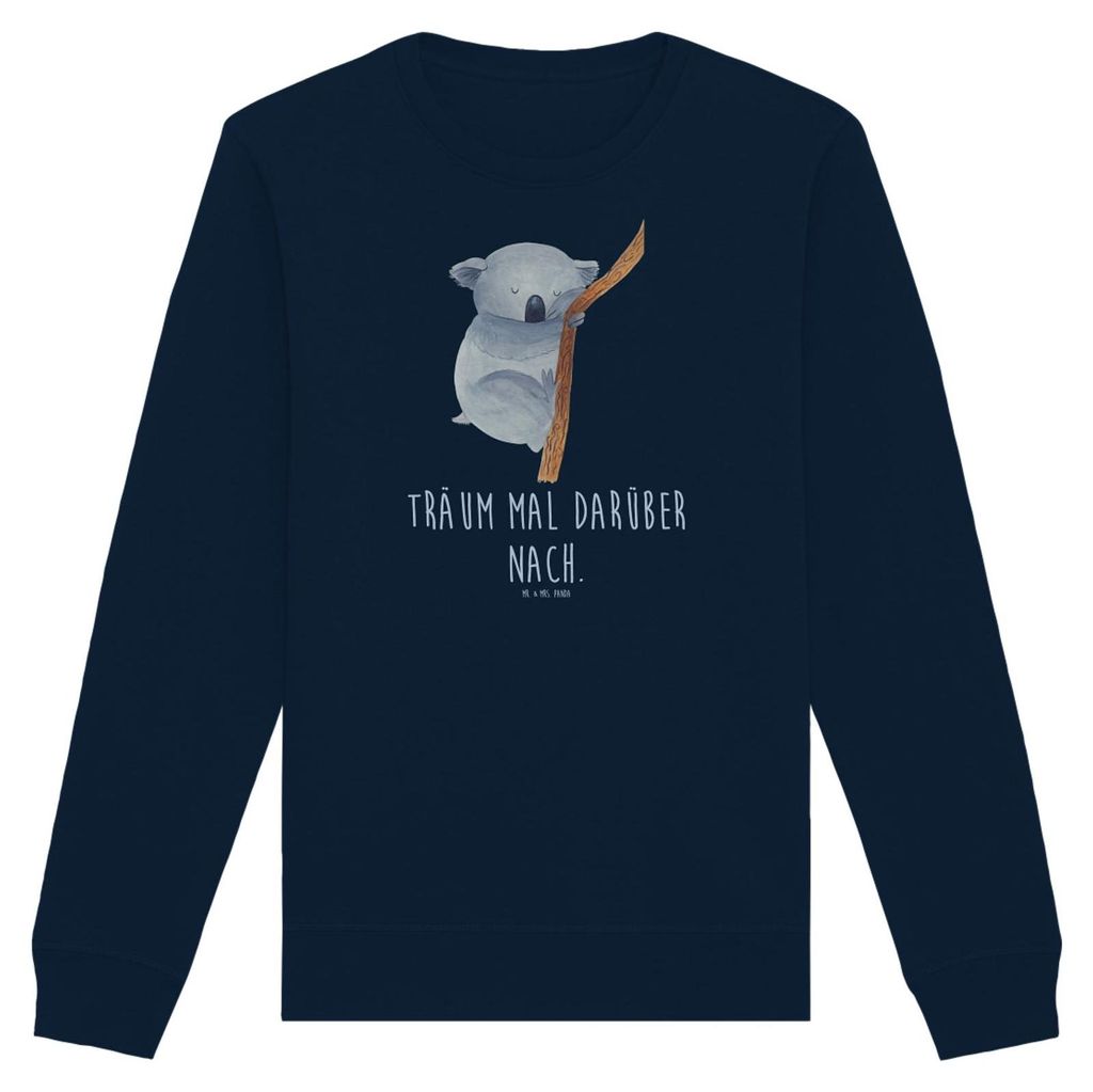 Mr. & Mrs. Panda Bio Baumwoll Pullover Koalabär Größe XXL - French Navy - Geschenk, Pulli, Traum, Sweatshirt, Sweater, Träumen, Lustige Sprüch...