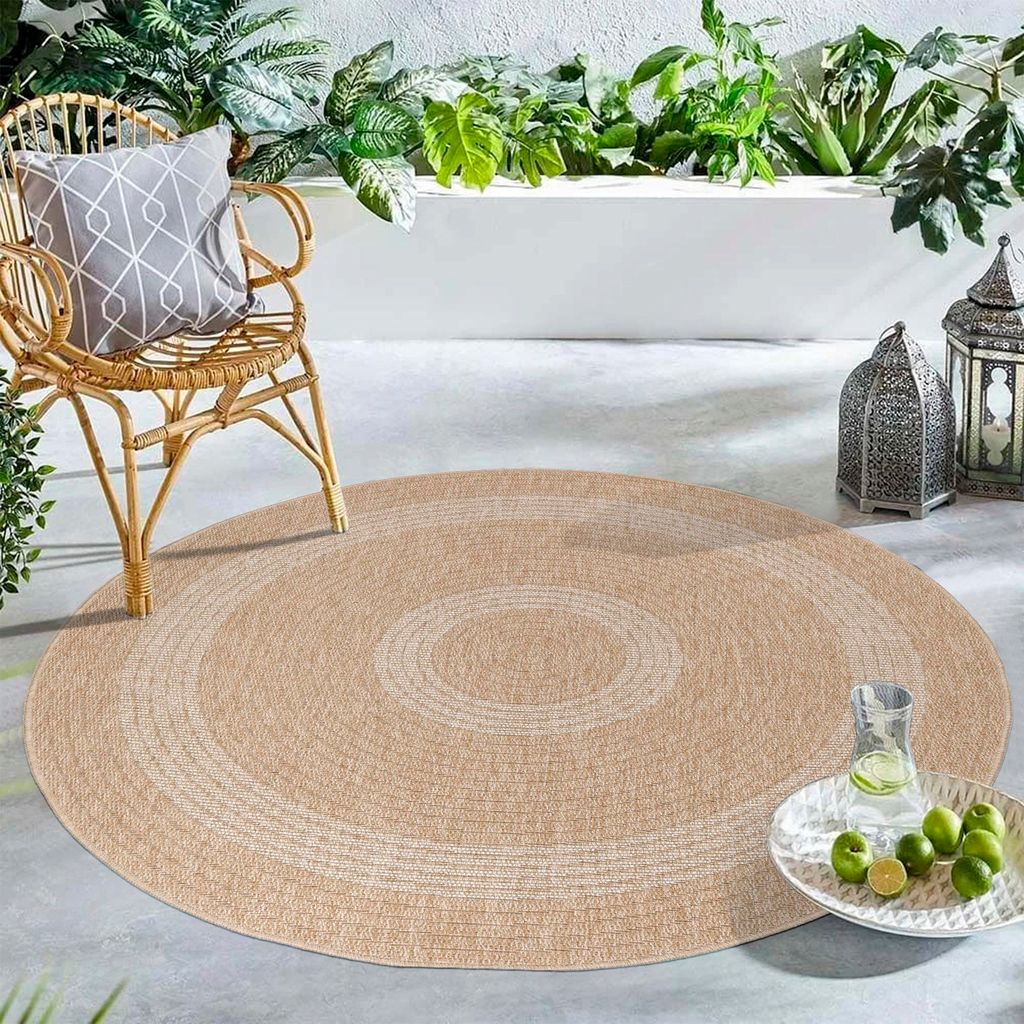 Carpetsale24 Kulatý Venkovní Koberec Vod?odolný Kuchy?ský Obrázek produktu 